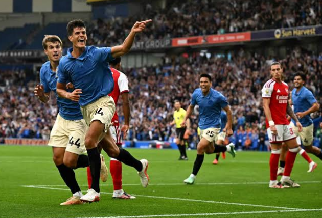 Brighton Hentikan Start Sempurna Arsenal dengan Kemenangan Telak 3-0 di Amex